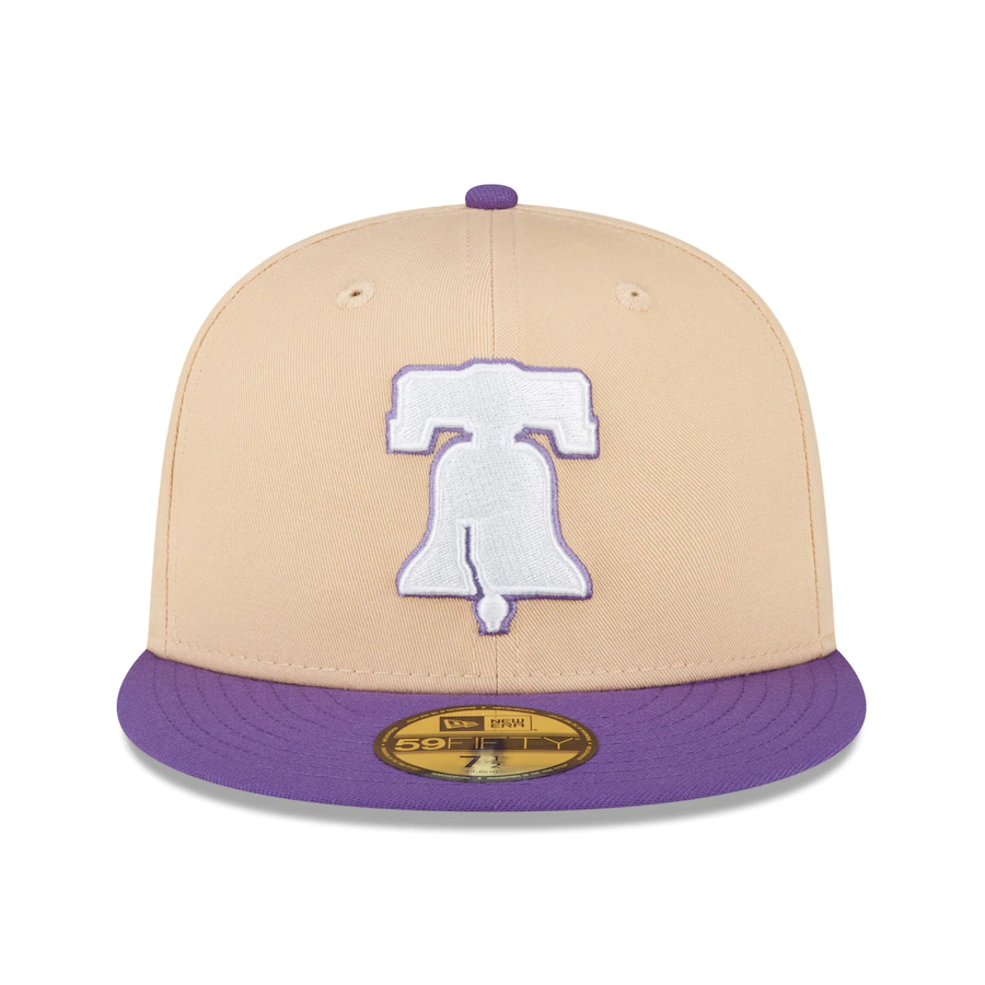 New Era Philadelphia Phillies Peach/Purple 1993 World Series 59FIFTY Fitted Hat