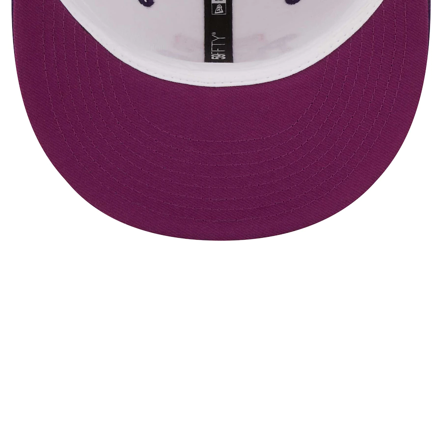 New Era Philadelphia Phillies White/Purple Inaugural Season at Citizens Bank Ballpark Grape Lolli 59FIFTY Fitted Hat