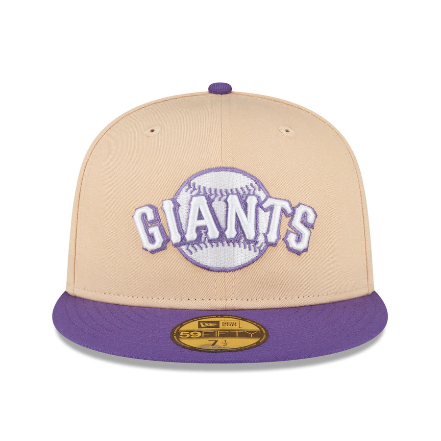 New Era San Francisco Giants Peach/Purple 2002 World Series 59FIFTY Fitted Hat