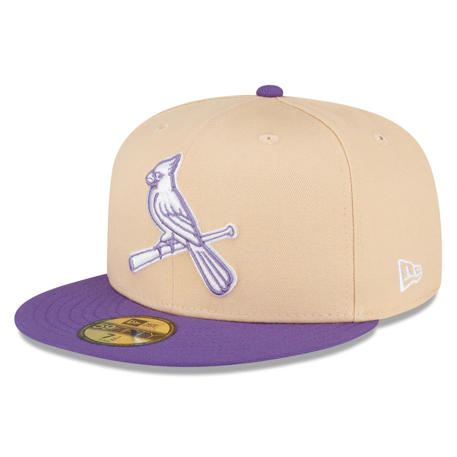 New Era St. Louis Cardinals Peach/Purple 1982 World Series 59FIFTY Fitted Hat