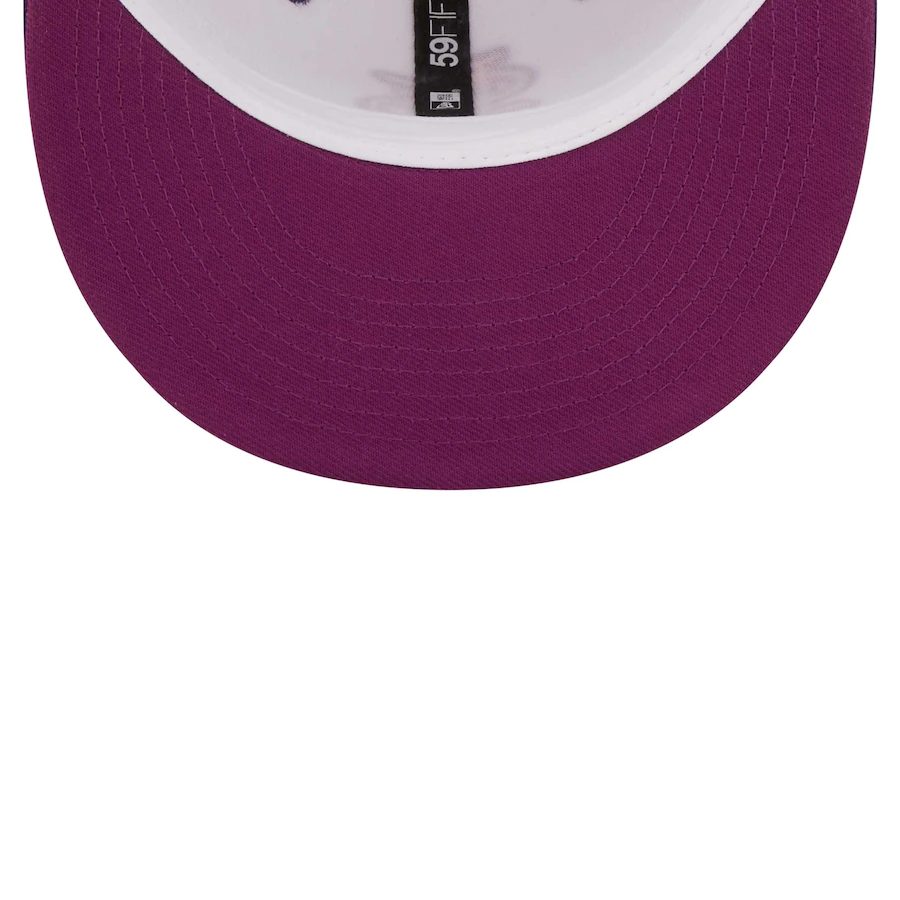 New Era St. Louis Cardinals White/Purple 30th Anniversary at Busch Stadium Grape Lolli 59FIFTY Fitted Hat