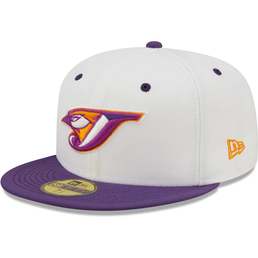 New Era Toronto Blue Jays White/Purple 30th Season Grape Lolli 59FIFTY Fitted Hat