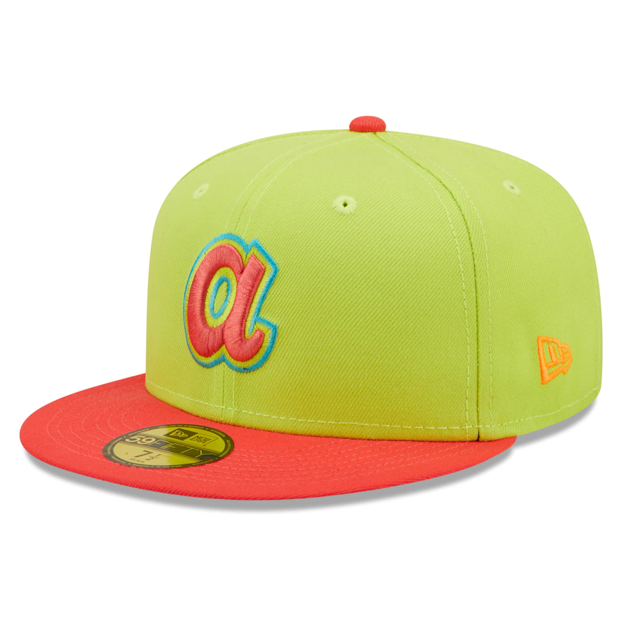 New Era Atlanta Braves 1972 All-Star Game Cyber Highlighter 59FIFTY Fitted Hat
