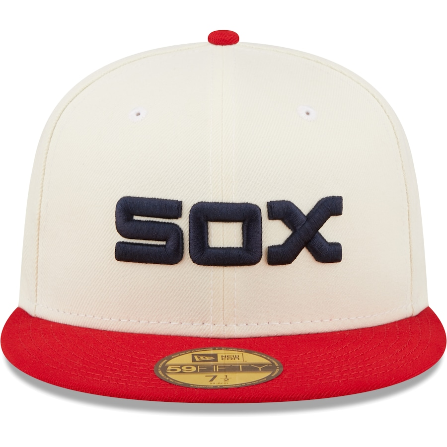New Era Chicago White Sox White/Red Cooperstown Collection 1983 MLB All-Star Game Chrome 59FIFTY Fitted Hat