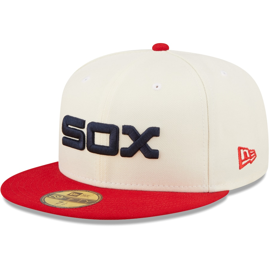 New Era Chicago White Sox White/Red Cooperstown Collection 1983 MLB All-Star Game Chrome 59FIFTY Fitted Hat