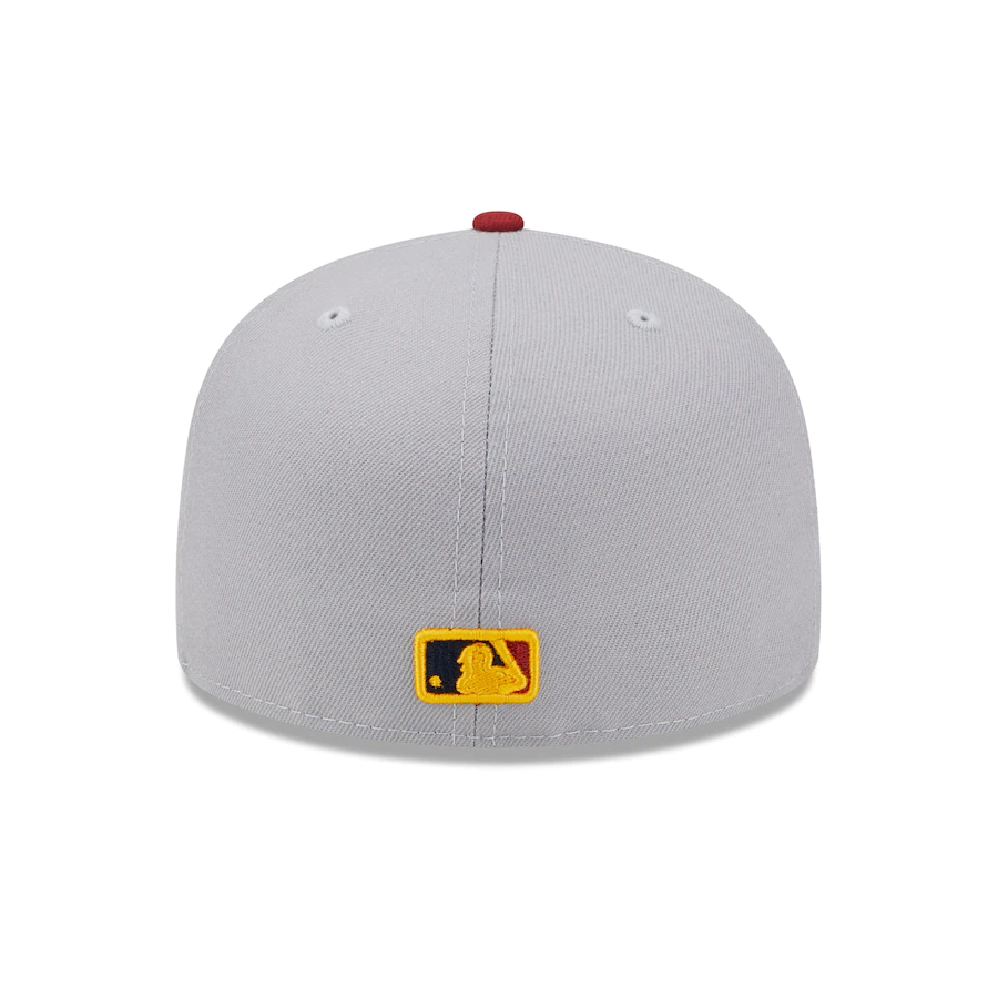 New Era Cleveland Guardians Gray/Red Navy Undervisor 59FIFTY Fitted Hat