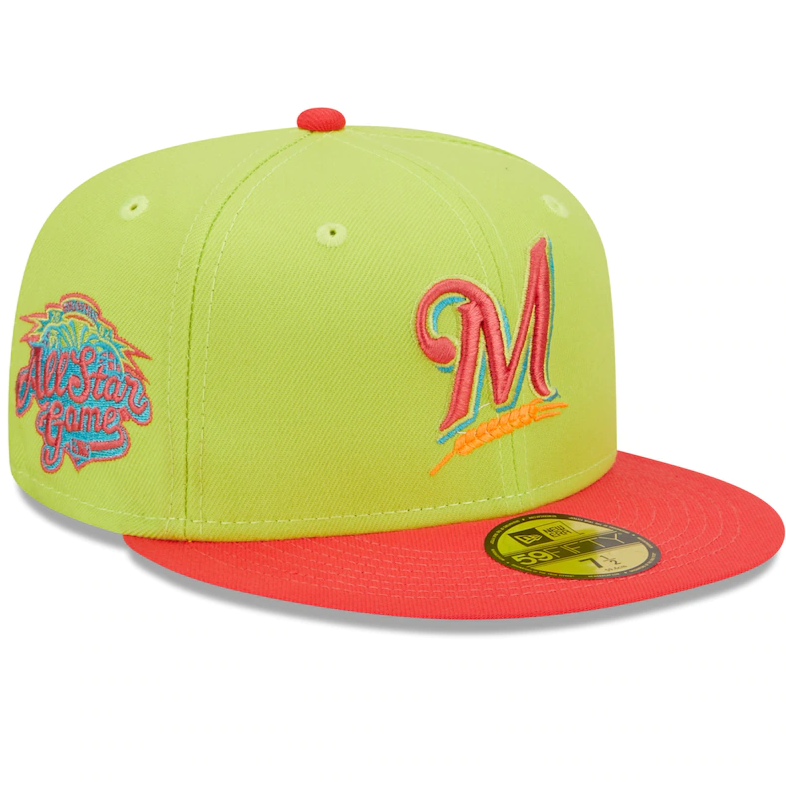 New Era Milwaukee Brewers 2002 All-Star Game Cyber Highlighter 59FIFTY Fitted Hat