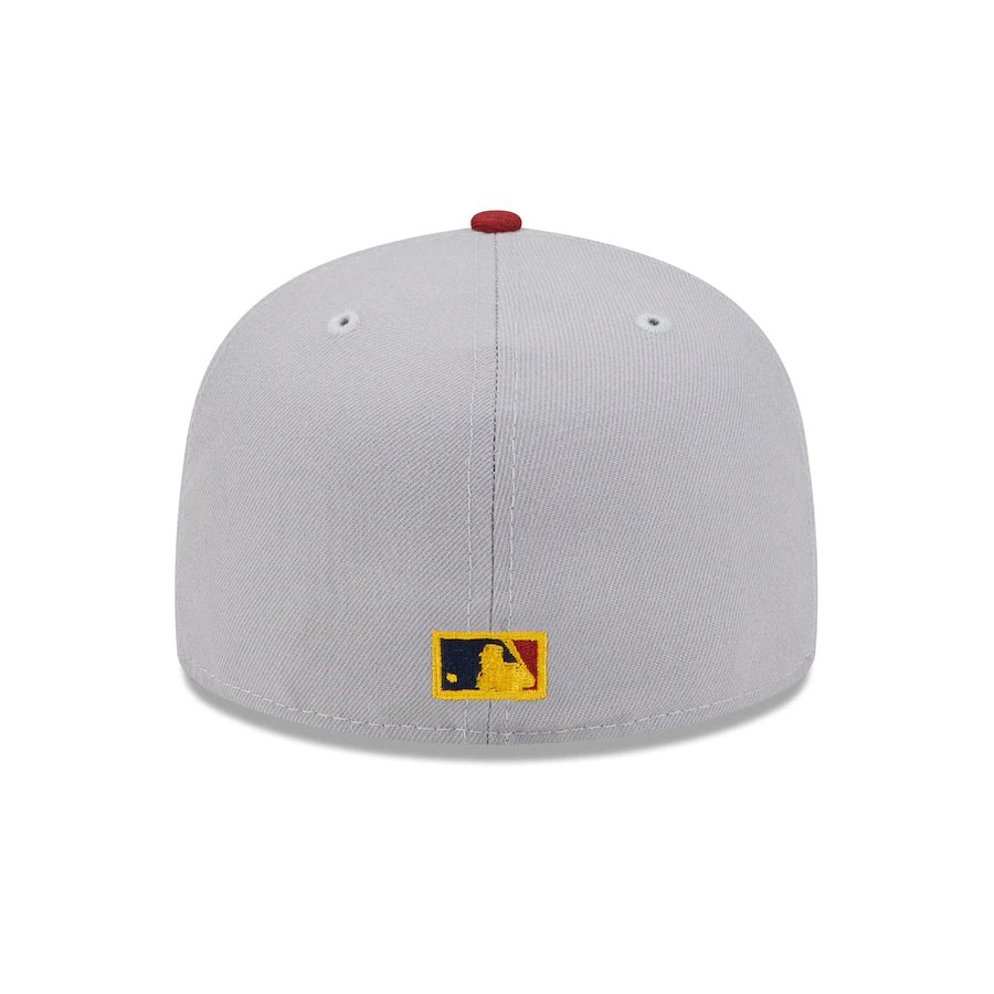 New Era Milwaukee Brewers Gray/Red Navy Undervisor 59FIFTY Fitted Hat