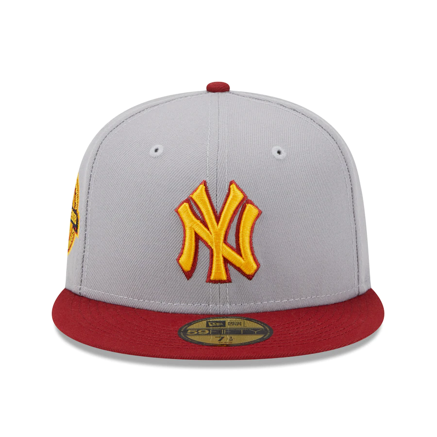 New Era New York Yankees Gray/Red World Series Champions Navy Undervisor 59FIFTY Fitted Hat