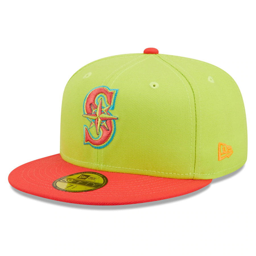 New Era Seattle Mariners 25th Anniversary Cyber Highlighter 59FIFTY Fitted Hat