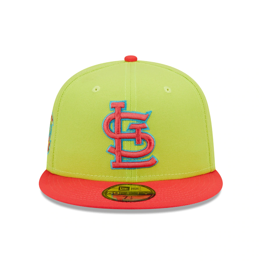 New Era St. Louis Cardinals Busch Stadium 30th Anniversary Cyber Highlighter 59FIFTY Fitted Hat