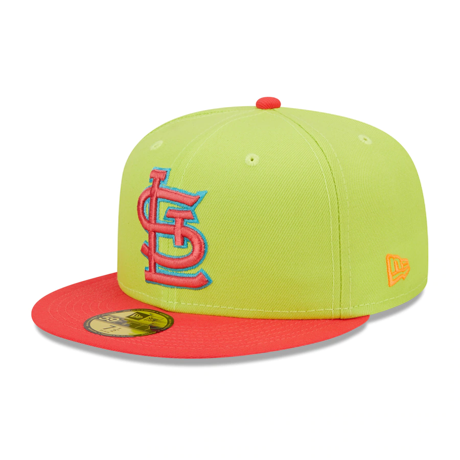 New Era St. Louis Cardinals Busch Stadium 30th Anniversary Cyber Highlighter 59FIFTY Fitted Hat