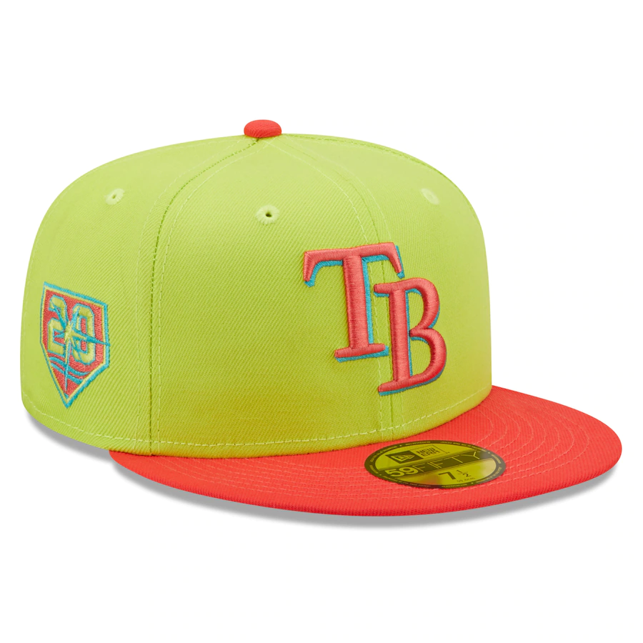 New Era Tampa Bay Rays 20th Anniversary Cyber Highlighter 59FIFTY Fitted Hat