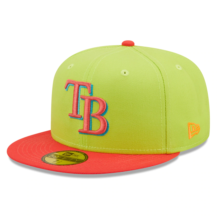 New Era Tampa Bay Rays 20th Anniversary Cyber Highlighter 59FIFTY Fitted Hat
