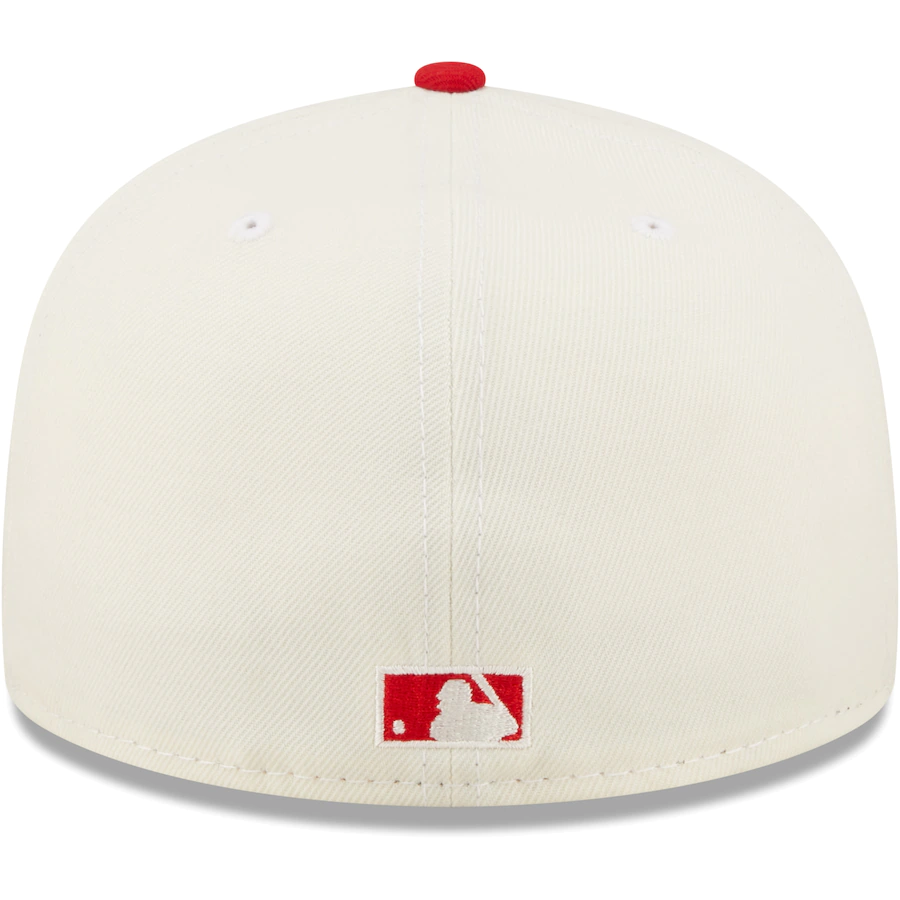 New Era Washington Nationals White/Red Cooperstown Collection 2008 Inaugural Season Chrome 59FIFTY Fitted Hat
