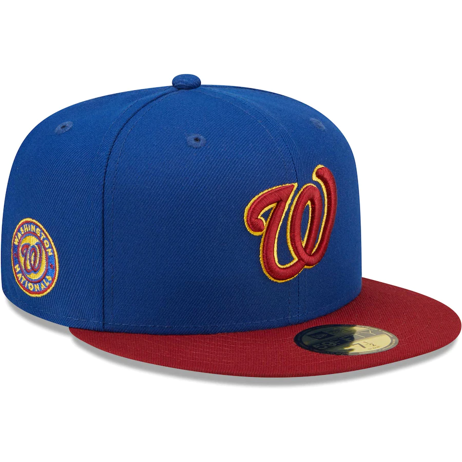 New Era Washington Nationals Logo Primary Jewel Gold Undervisor 59FIFTY Fitted Hat