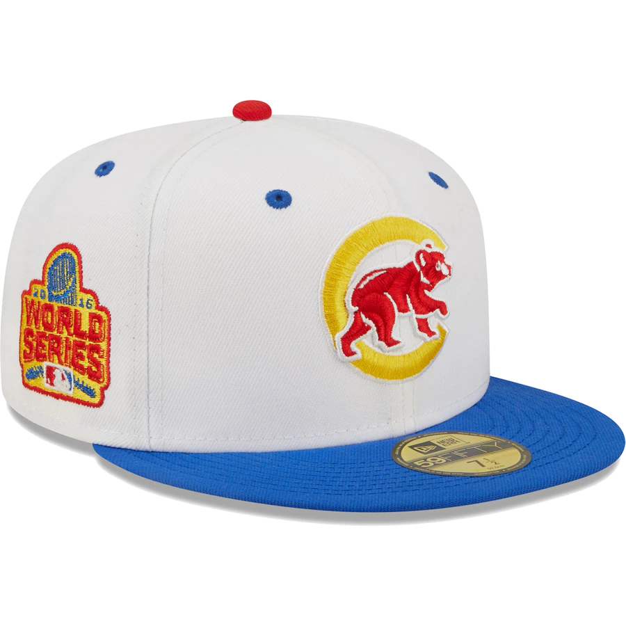 New Era Chicago Cubs 2016 World Series Cherry Lolli 59FIFTY Fitted Hat