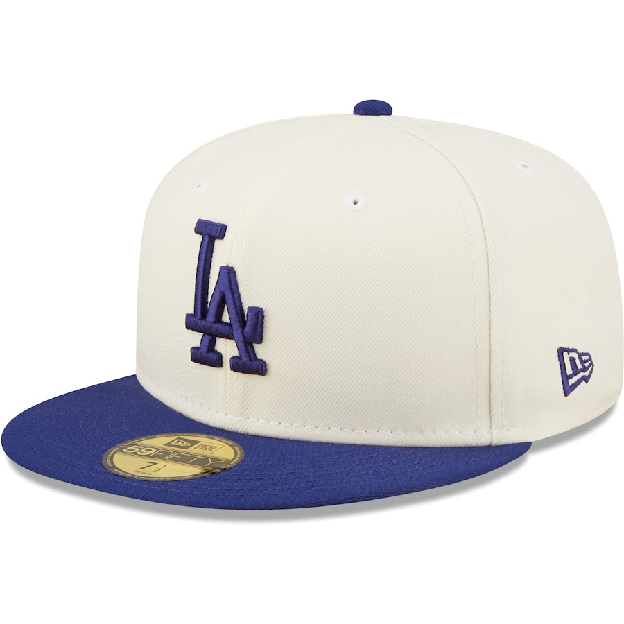 New Era Los Angeles Dodgers White/Royal Cooperstown Collection 1981 World Series Chrome 59FIFTY Fitted Hat