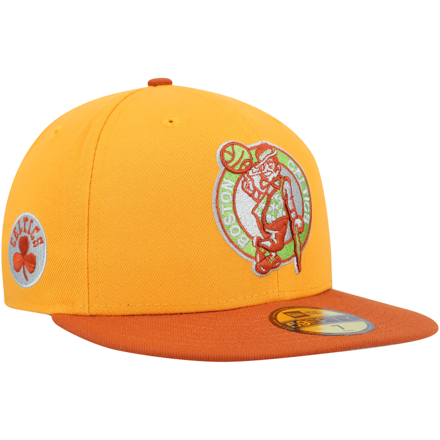 New Era Boston Celtics Gold/Rust 2022 59FIFTY Fitted Hat