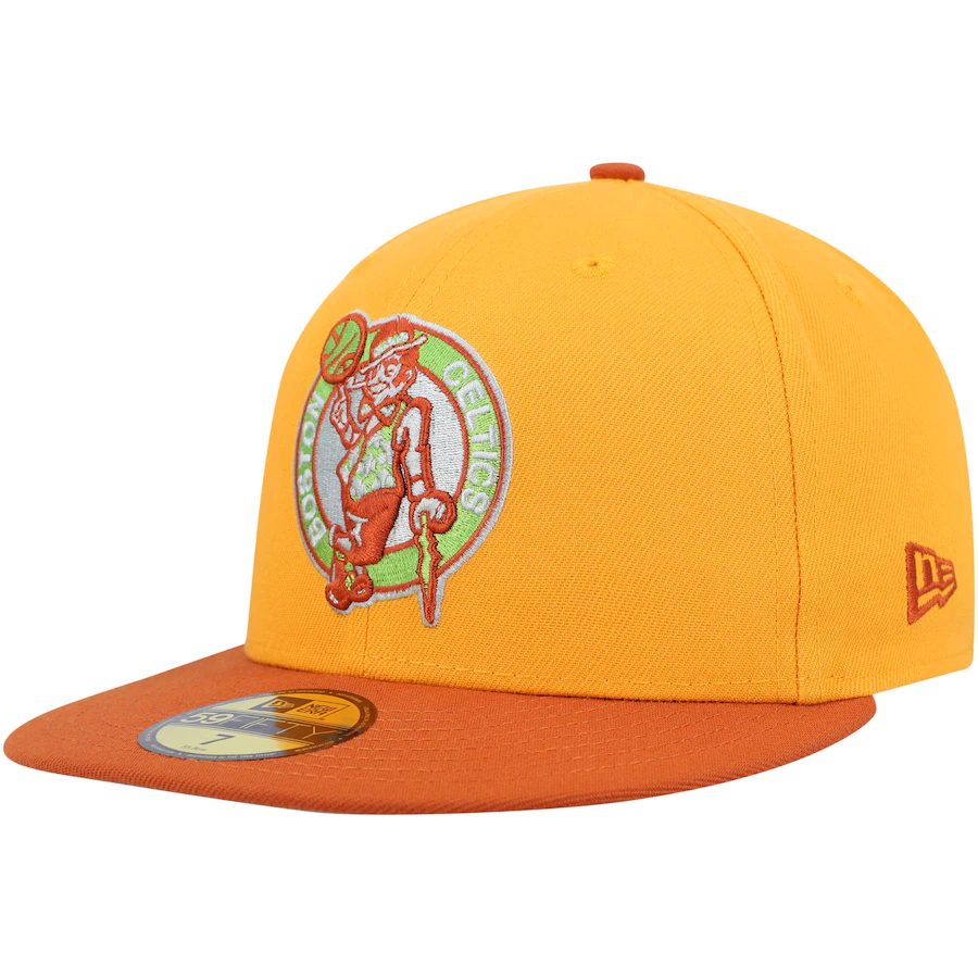 New Era Boston Celtics Gold/Rust 2022 59FIFTY Fitted Hat