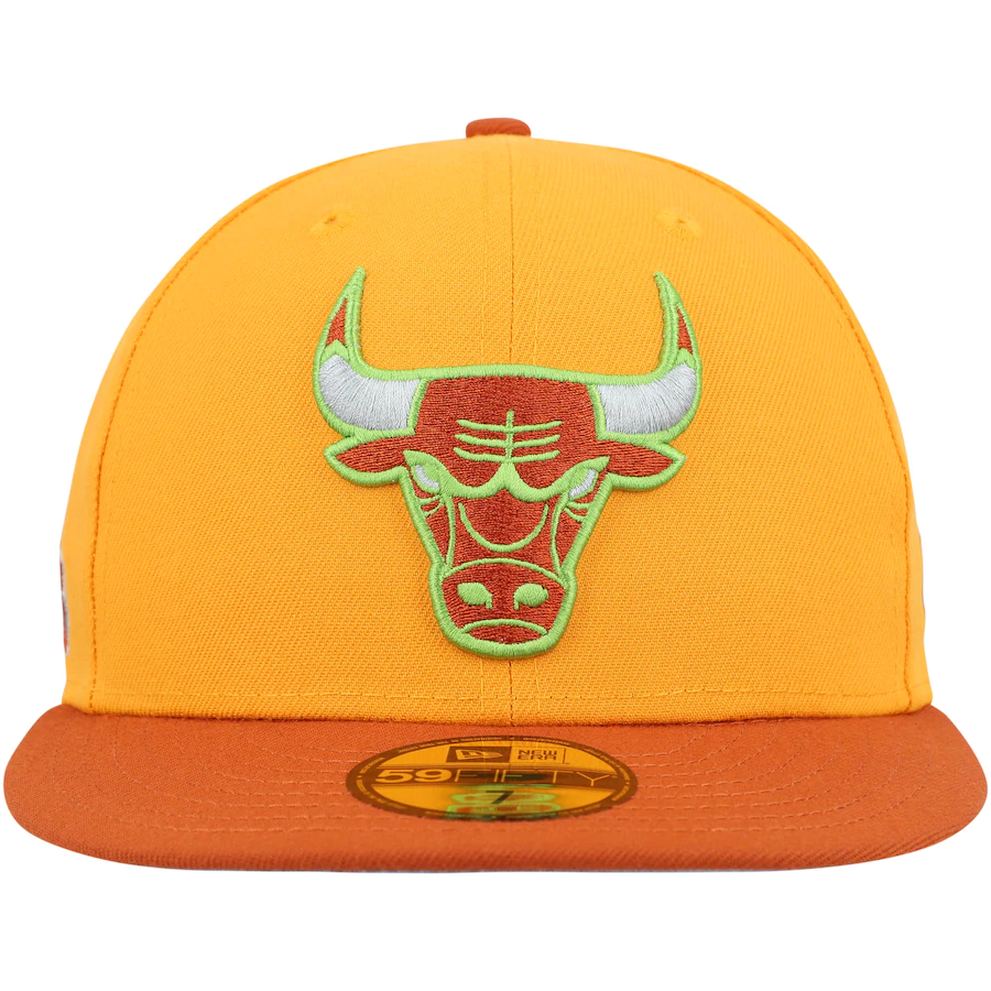 New Era Chicago Bulls Gold/Rust 2022 59FIFTY Fitted Hat