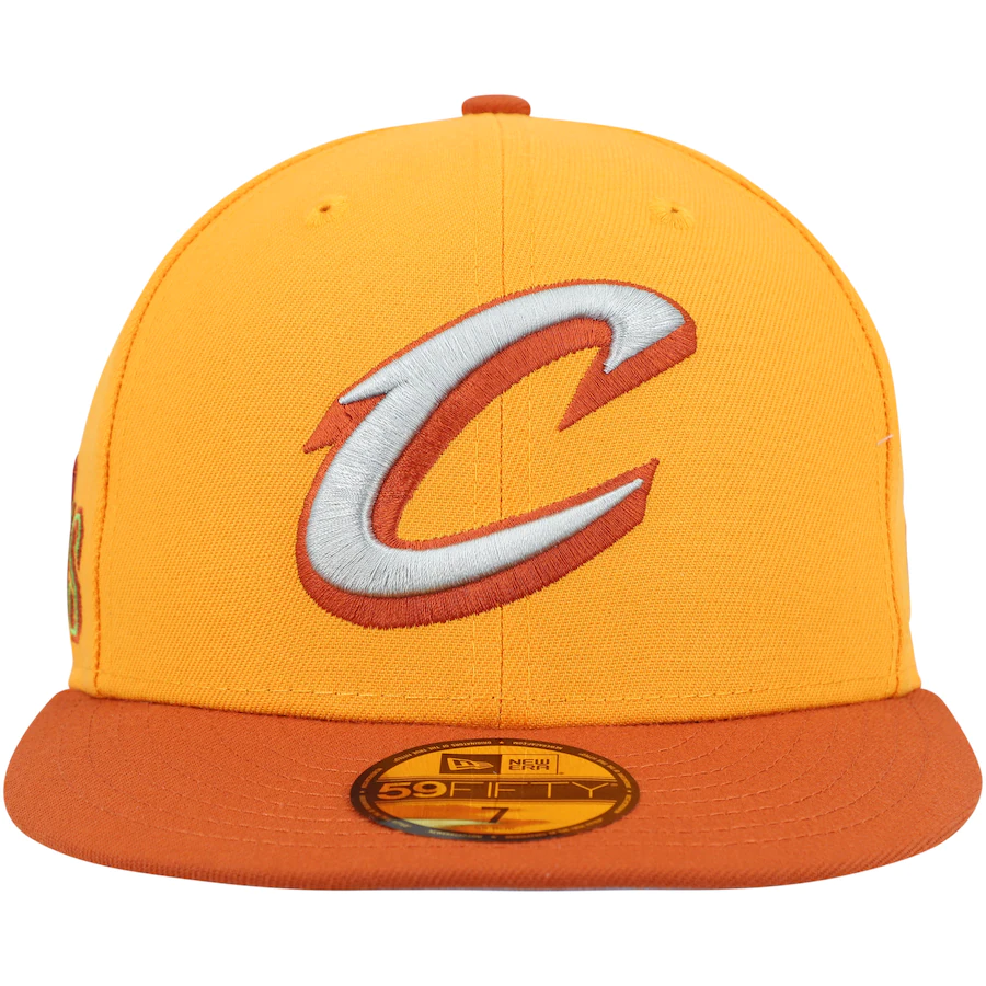 New Era Cleveland Cavaliers Gold/Rust 2022 59FIFTY Fitted Hat