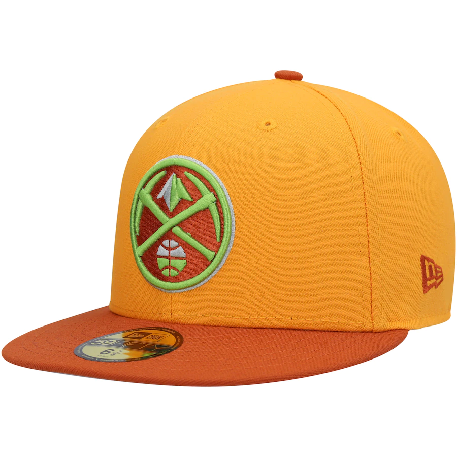 New Era Denver Nuggets Gold/Rust 2022 59FIFTY Fitted Hat