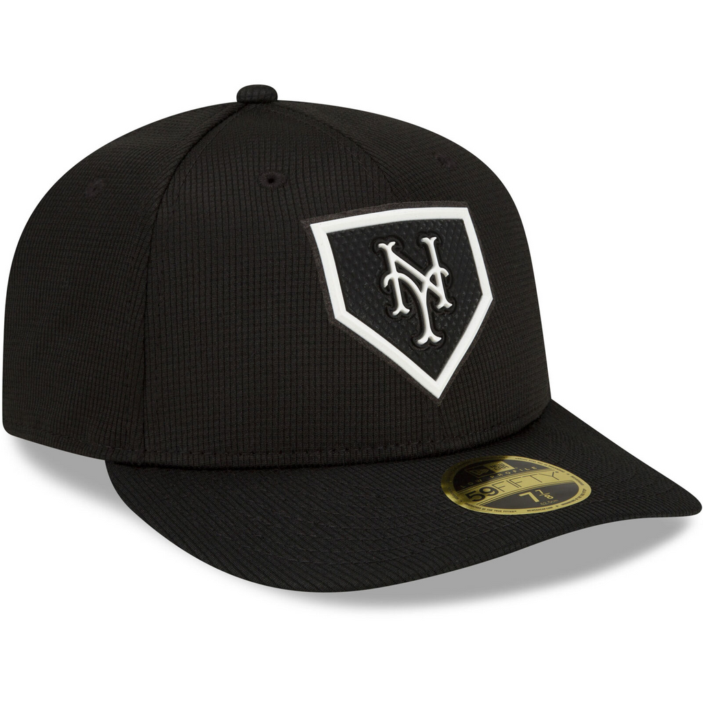 New Era Black New York Mets 2022 Clubhouse Low Profile 59FIFTY Fitted Hat