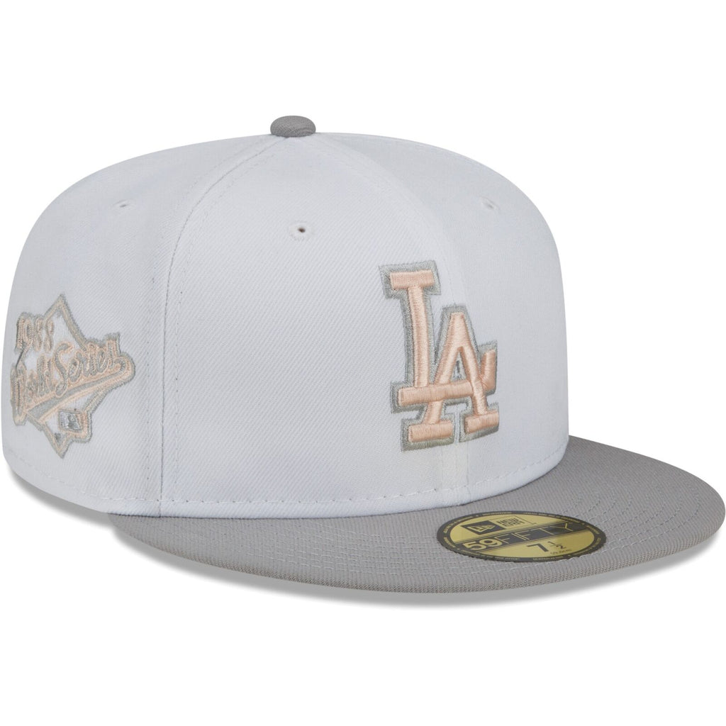New Era White/Gray Los Angeles Dodgers 1988 World Series 59FIFTY Fitted Hat