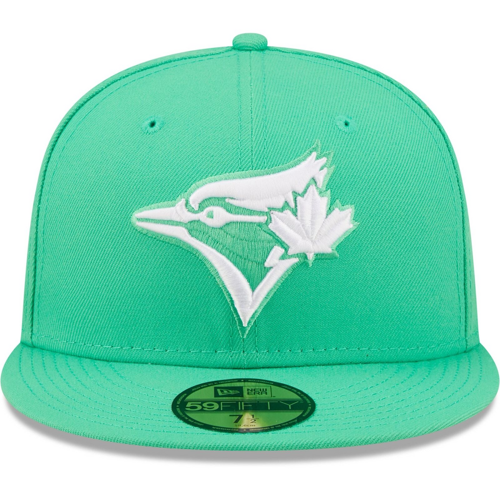 New Era Island Green White Logo Toronto Blue Jays 59FIFTY Fitted Hat