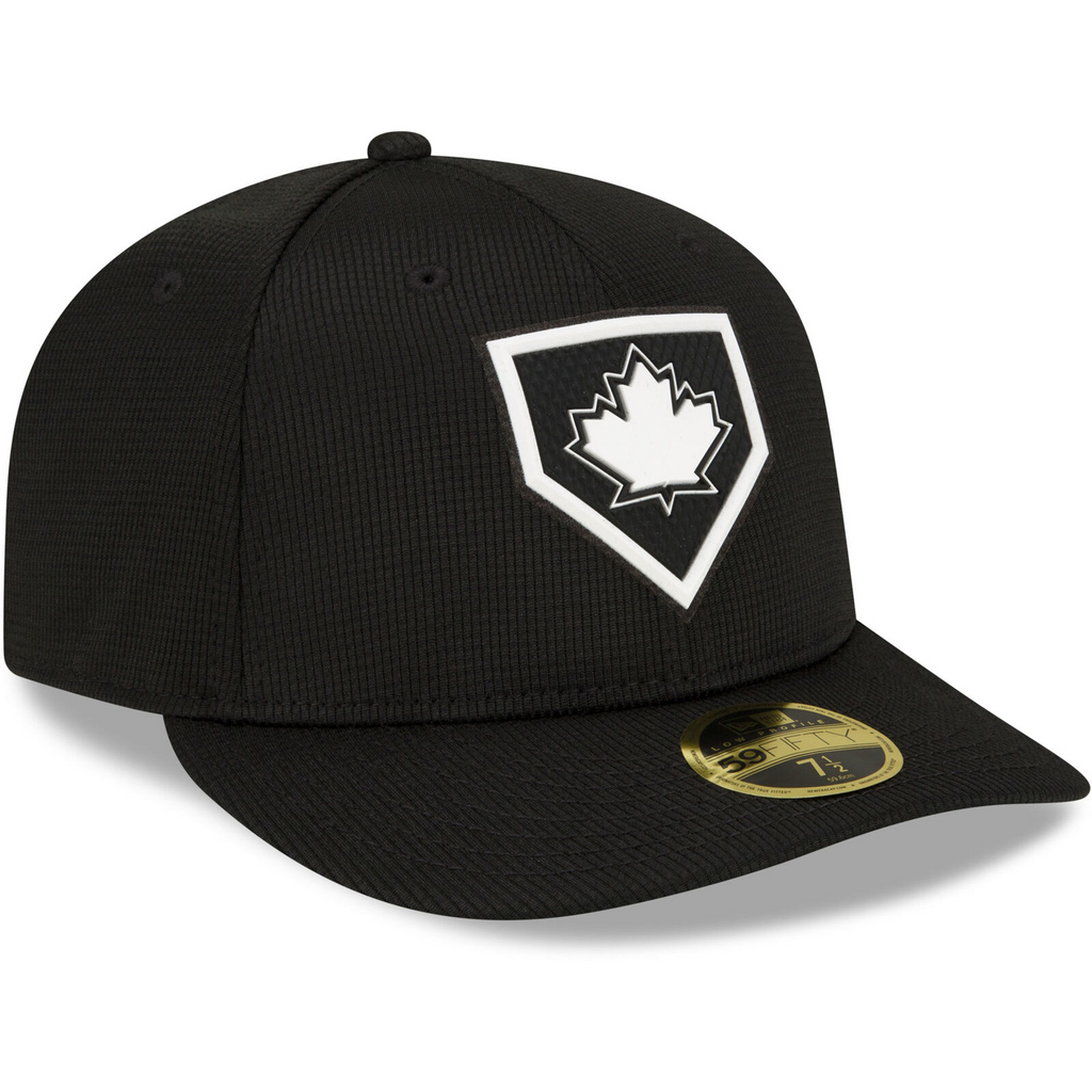 New Era Black Toronto Blue Jays 2022 Clubhouse Alternate Logo Low Profile 59FIFTY Fitted Hat