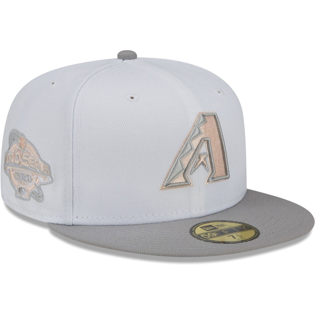 New Era White/Gray Arizona Diamondbacks 2001 World Series 59FIFTY Fitted Hat