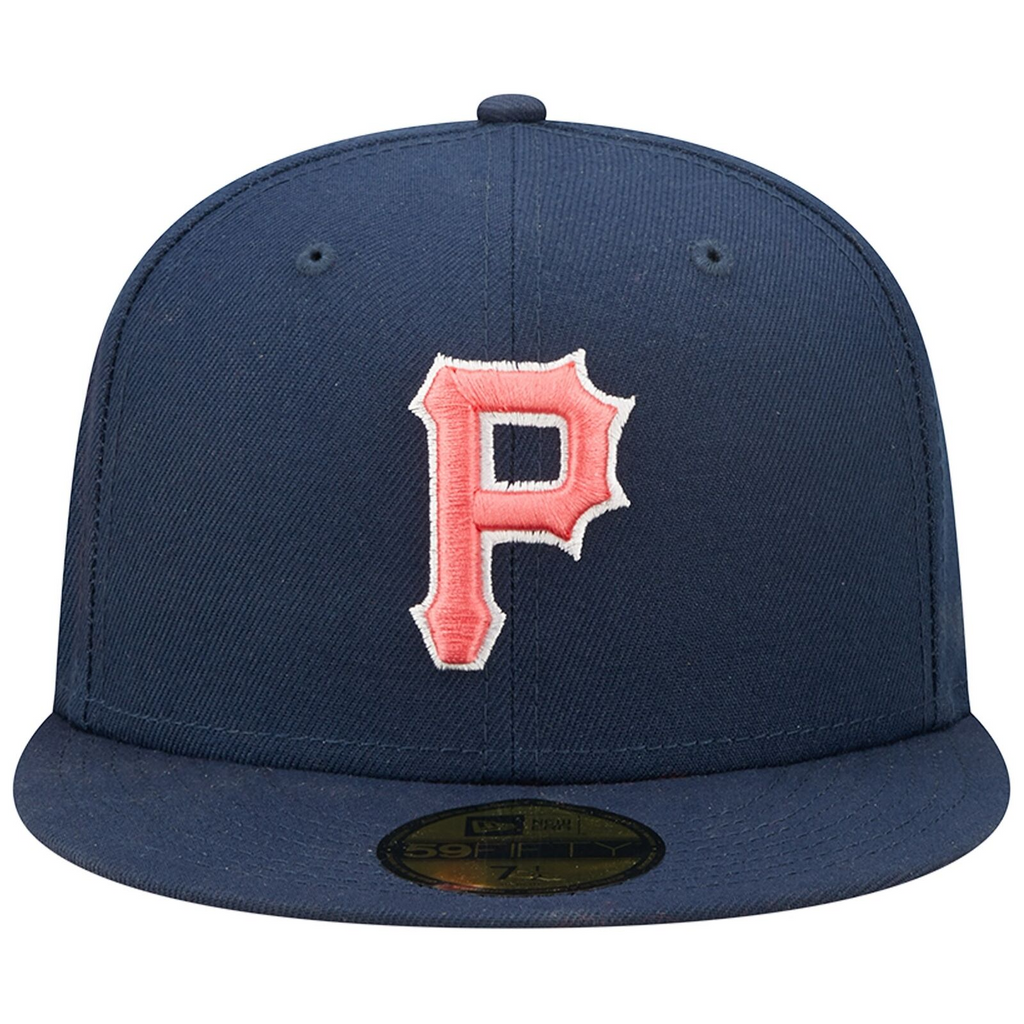 New Era Navy Pittsburgh Pirates 1976 World Series Lava Undervisor 59FIFTY Fitted Hat
