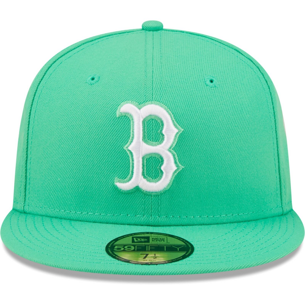 New Era Island Green White Logo Boston Red Sox 59FIFTY Fitted Hat