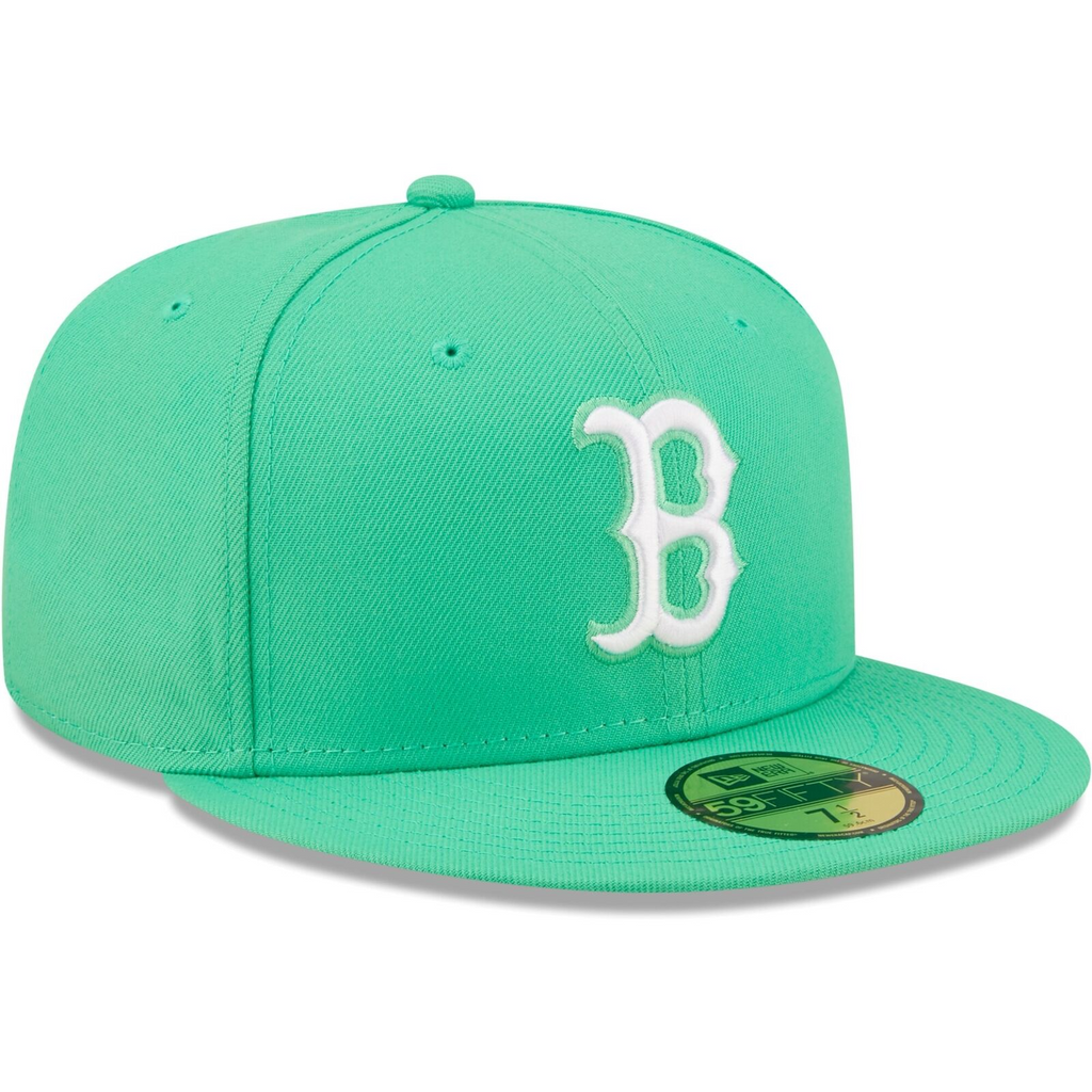 New Era Island Green White Logo Boston Red Sox 59FIFTY Fitted Hat