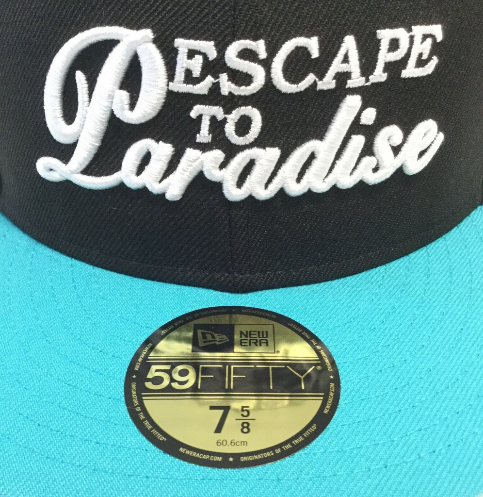New Era x Fitted Hawaii 'Escape to Paradise' Black/Teal 59FIFTY Fitted Hats