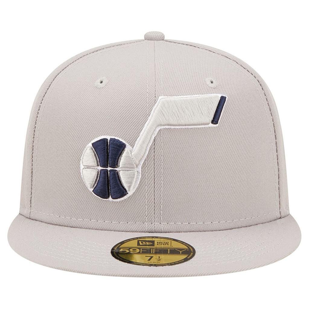 New Era Gray Utah Jazz Team Color Pop 59FIFTY Fitted Hat