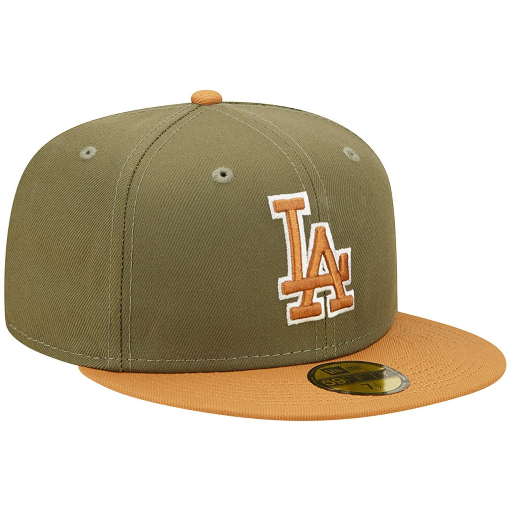New Era Los Angeles Dodgers Olive/Brown Two-Tone Color Pack 59FIFTY Fitted Hat