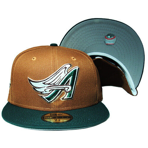 New Era Anaheim Angels Toasted Peanut/Pine Green 40th Season 59FIFTY Fitted hat