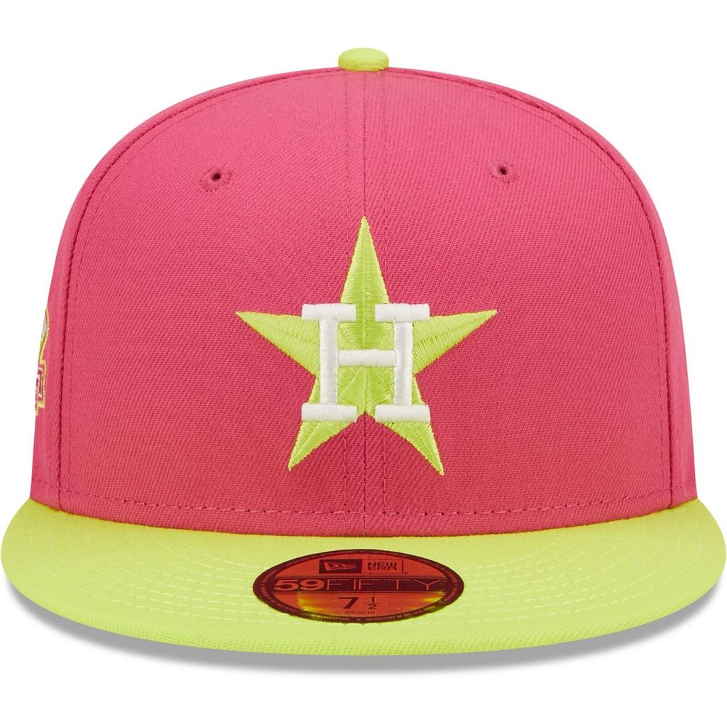 New Era Pink Houston Astros 25th Anniversary Beetroot Cyber 59FIFTY Fitted Hat