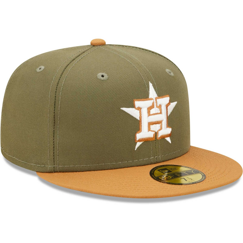 New Era Houston Astros Olive/Brown Two-Tone Color Pack 59FIFTY Fitted Hat
