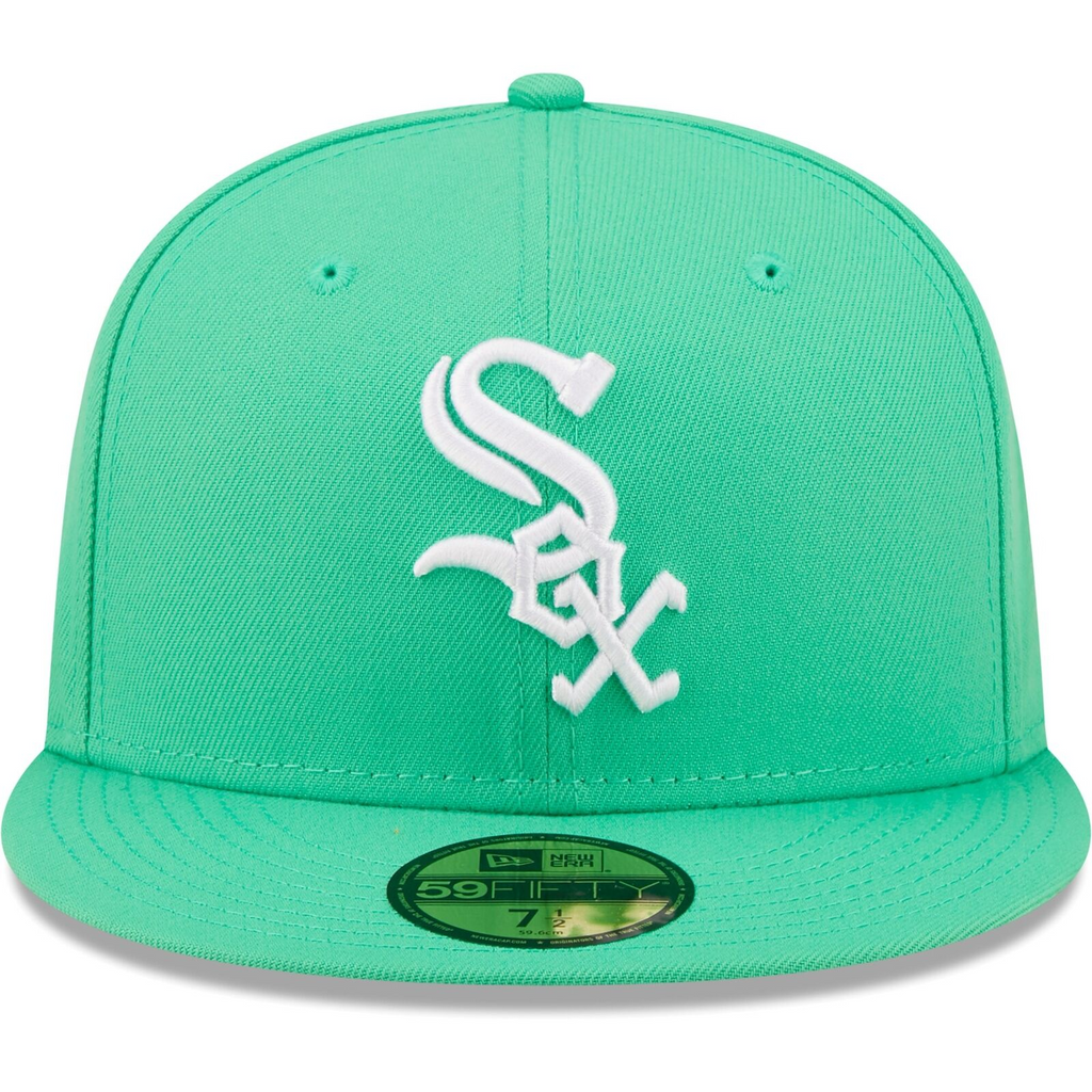 New Era Island Green Logo White Chicago White Sox 59FIFTY Fitted Hat