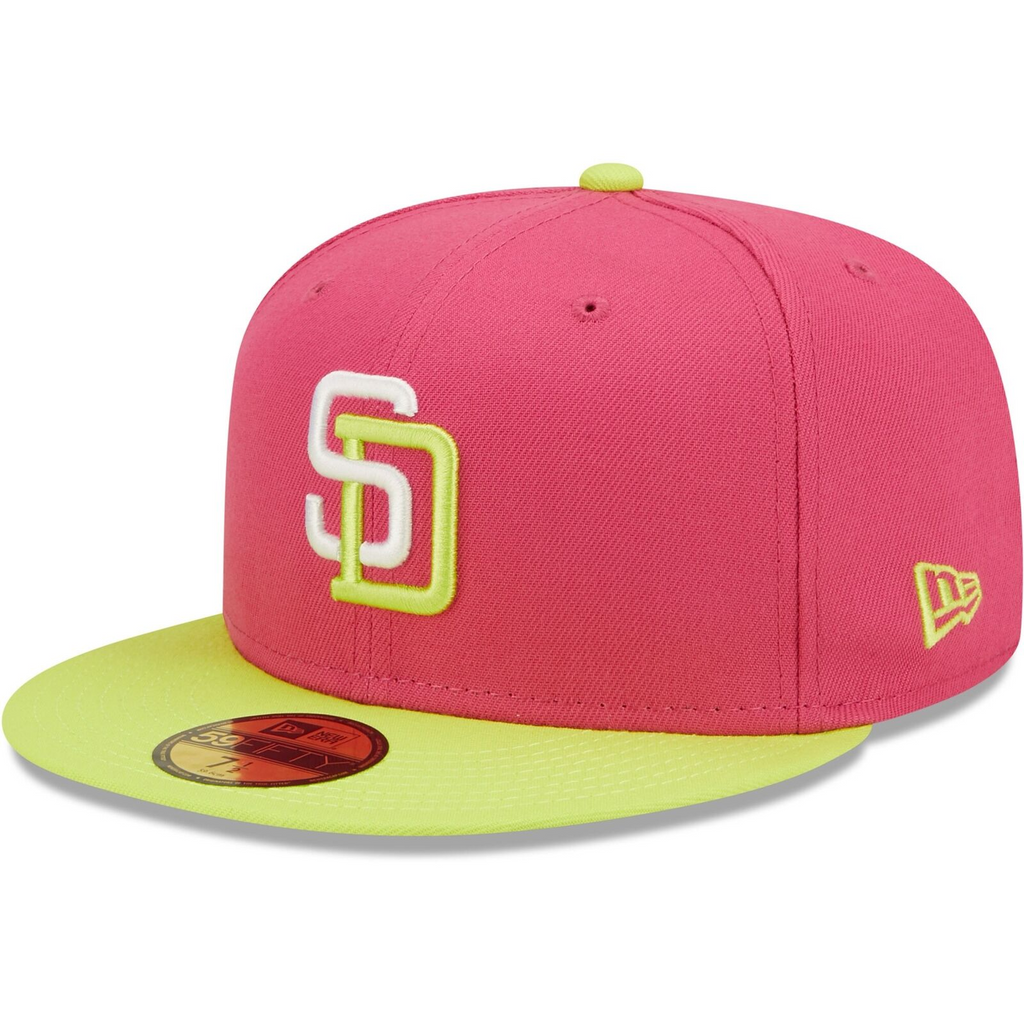 New Era Pink San Diego Padres 50th Anniversary Beetroot Cyber 59FIFTY Fitted Hat