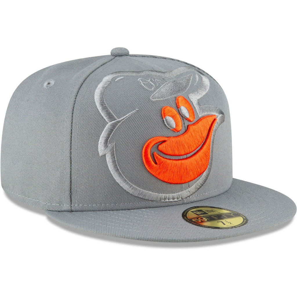 New Era Baltimore Orioles Gray Alternate Logo Elements 59FIFTY Fitted Hat