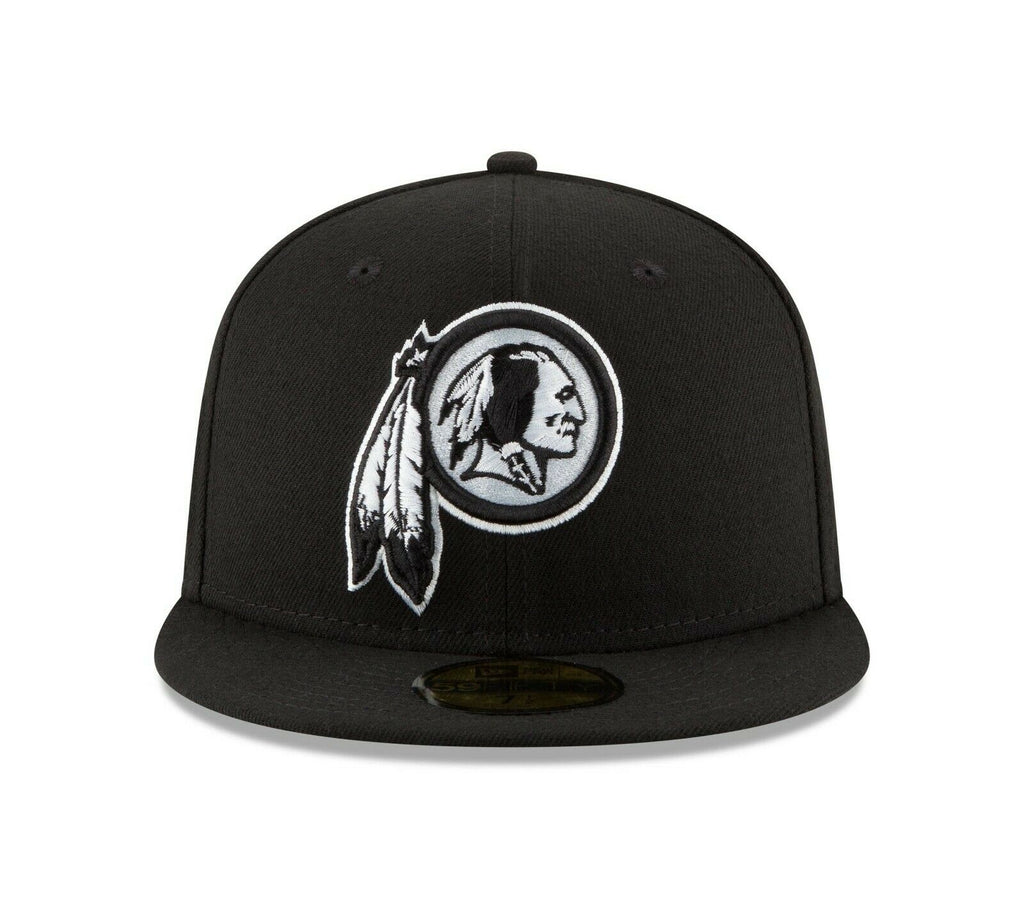 New Era Washington Football Team Black & White 59FIFTY Fitted Hat