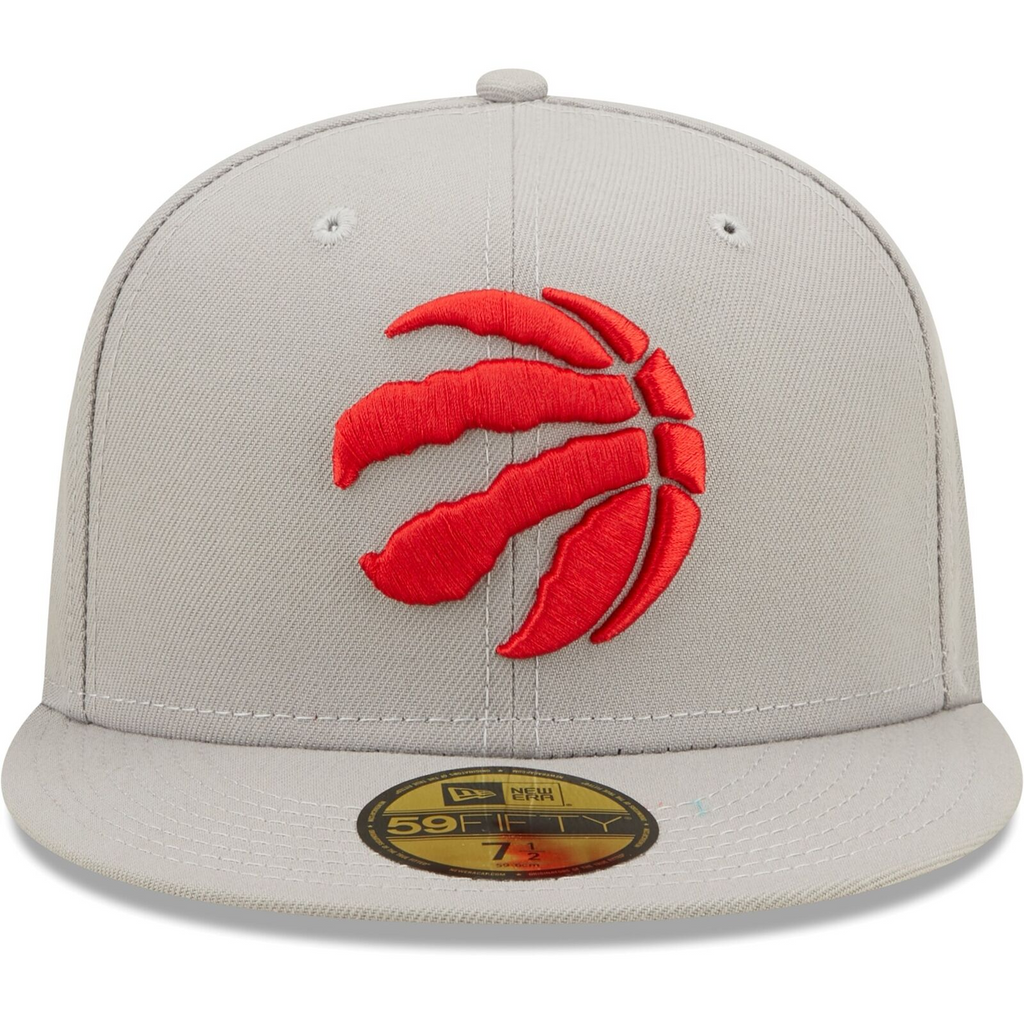 New Era Gray Toronto Raptors Team Color Pop 59FIFTY Fitted Hat