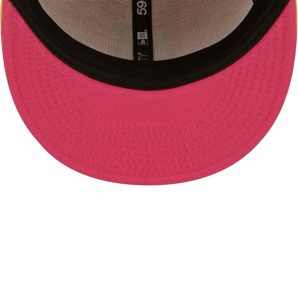 Men's New Era Pink Seattle Mariners 40th Anniversary Beetroot Cyber 59FIFTY Fitted Hat