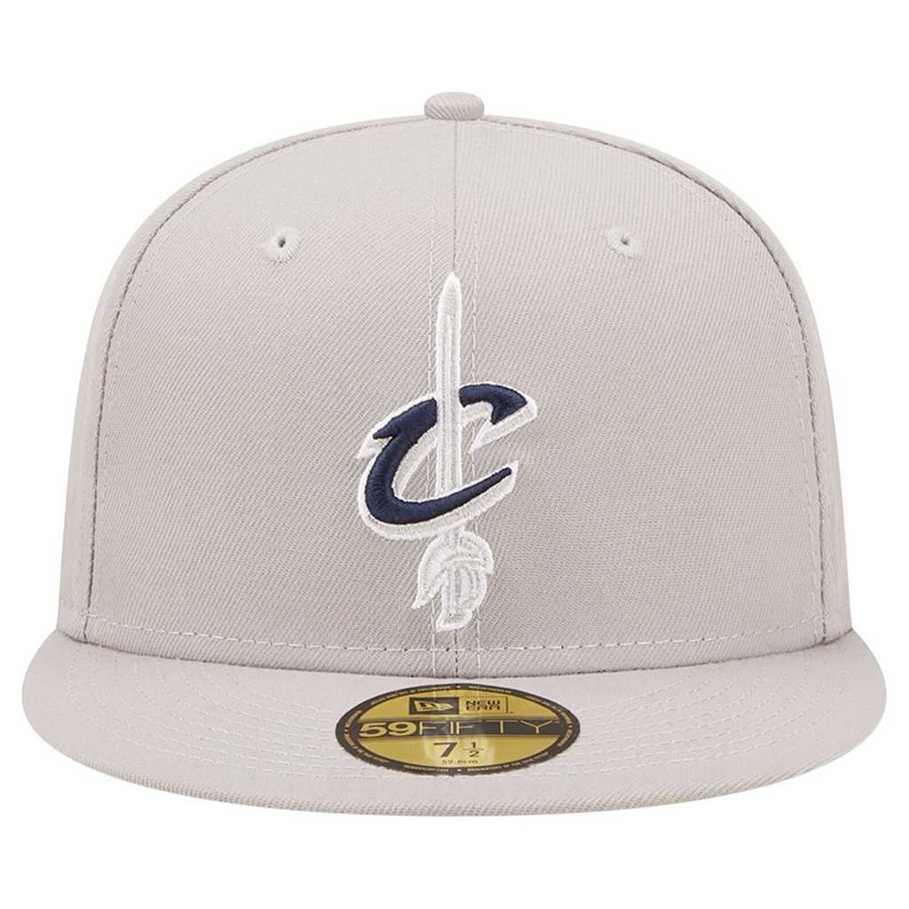 New Era Gray Cleveland Cavaliers Team Color Pop 59FIFTY Fitted Hat