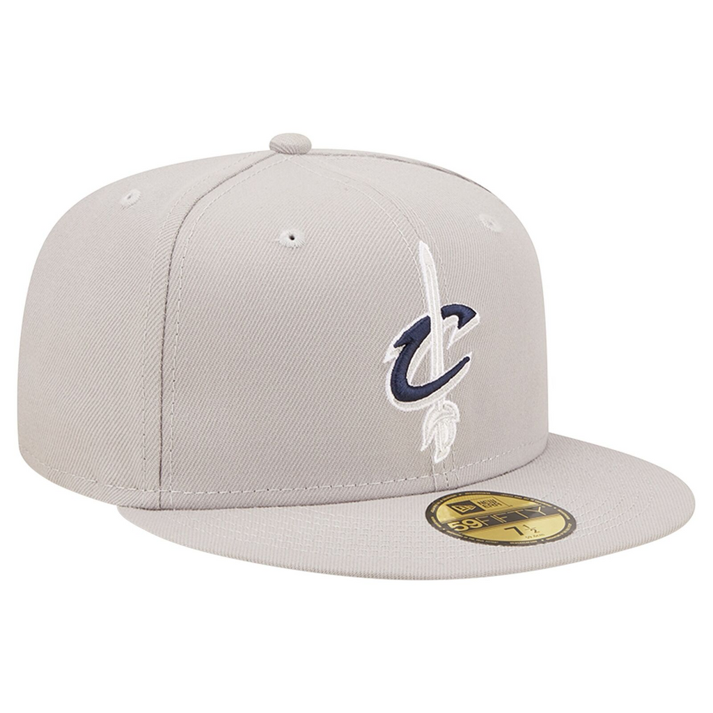 New Era Gray Cleveland Cavaliers Team Color Pop 59FIFTY Fitted Hat