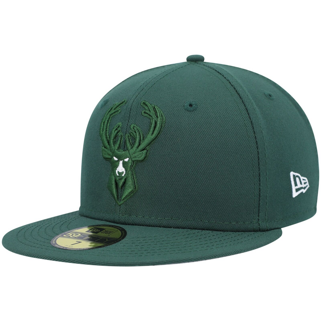 New Era Hunter Green Milwaukee Bucks Elements Tonal 59FIFTY Fitted Hat